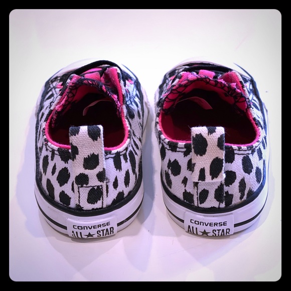 VGUC SZ 7 CONVERSE NEON PINK BLACK WHITE ALL STAR - Picture 3 of 3